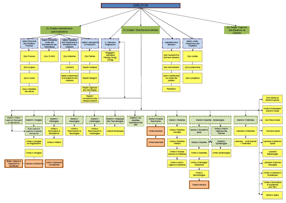 Organigrama – Spitali Rajonal Durres